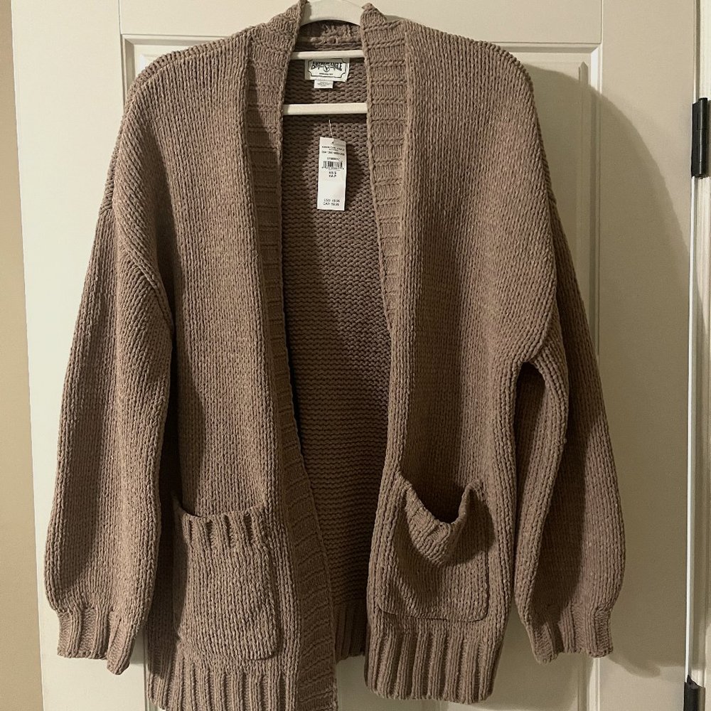 American Eagle Cardigan Brown -Small